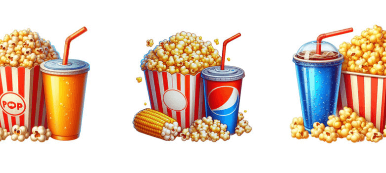 Transparent Background:6kyl3d087qa= Popcorn Clipart